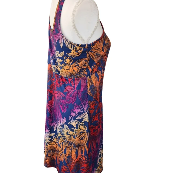 Columbia Sleeveless Floral A-Line Dress in Multi-Color - Picture 4 of 7